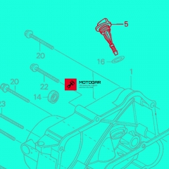 Wskaźnik, bagnet poziomu oleju Honda CD50, ST50 Dax, Z50 Monkey, CRF70, ST70 DAX, XR70 [OEM: 15650098730]