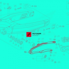 Ślizg łańcucha Honda CRF250, CRF450 [OEM: 52170MKEAF0]