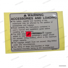 Naklejka informacyjna Honda VT750 Shadow [OEM: 87512MEG640]