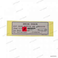 Naklejka wahacza Honda ST50 Dax, ST70 DAX, CBR600, CBR1000 [OEM: 87507MV9920]