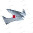 Lewa owiewka baku Honda XL 125 Varadero 2011-2016 biała [OEM: 64240KPC680ZC]