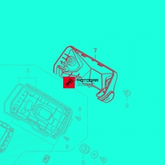 Osłona licznika, zegarów, zabudowa zegarów Honda CB125, CBF125, CB300, CBF300 [OEM: 64110K94T00]