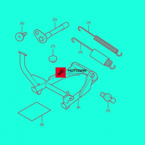 Stopka centralna (kompletna) Honda NC750 [OEM: 08M70MKWD00]