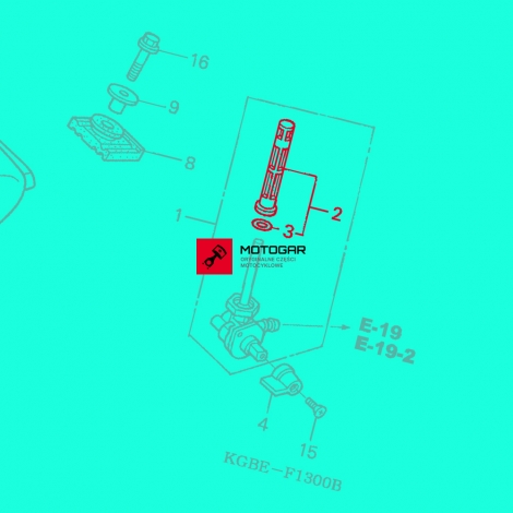 Filtr, sitko kranika paliwa Honda VT125 Shadow [OEM: 16952KGB611]