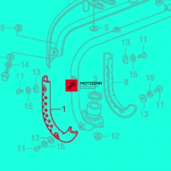 Osłona termiczna wydechu (dolna) Honda CRF50, Z50 Monkey, XR50, CRF70, XR70, TRX90 [OEM: 18240165600ZA]