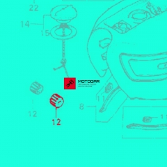 Guma, poduszka silnika Honda CB450, CL450, CB500, CB550, CB750 Seven Fifty [OEM: 17611283010]