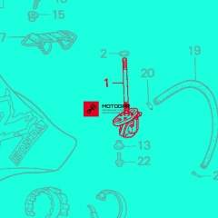 Kranik paliwa Honda XR600R [OEM: 16950MN1871]