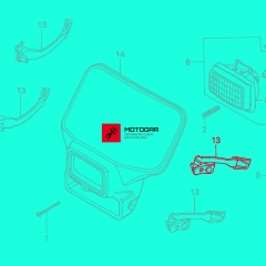 Uchwyt, obejma obudowy reflektora Honda XR600R [OEM: 61309KF0000]