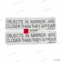 LABEL WARNING MIRROR Ducati [OEM: 43311661A] *