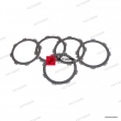 Tarcze sprzęgła zestaw SYM WOLF 125, XS125 [OEM: 22201-107-000-A]