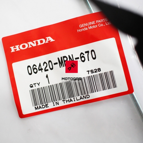 Szprycha szprychy nypel Honda XR 650R tył 00-07 A lewa [OEM: 06420MBN670]