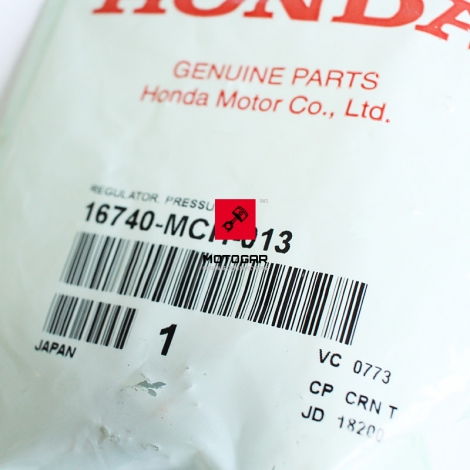 Rgulator ciśnienia paliwa Honda VTX 1800C 02-04 [OEM: 16740MCH013]