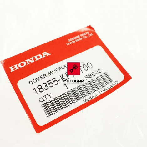 Osłona wydechu tłumika Honda CBR 125 2011 2012 2013 [OEM: 18355KPPT00]