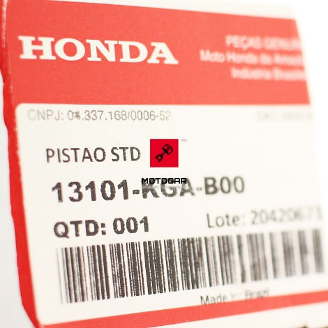 Tłok Honda XR 125 CG 125 [OEM: 13101KGAB00]