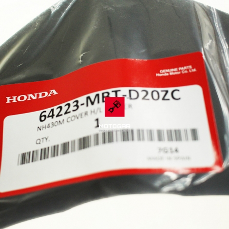 Plastik wypełnienie pod lampę czachę Honda XL 1000 03-06 [OEM: 64223MBTD20ZC]